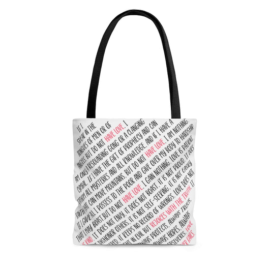 1 Corinthians 13 Love Tote Bag for Women