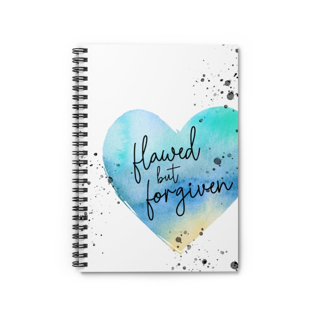 Flawed But Forgiven | Spiral Notebook