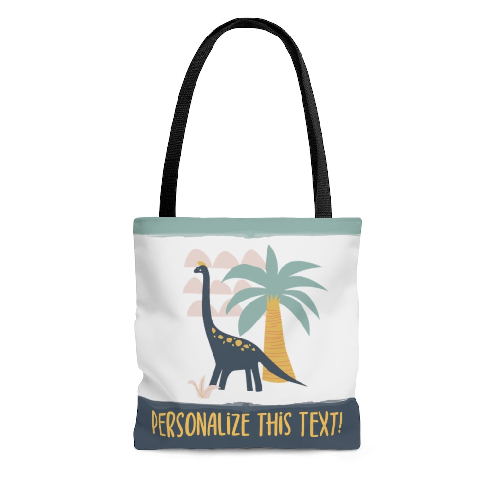 Customizable Dino Tote Bag