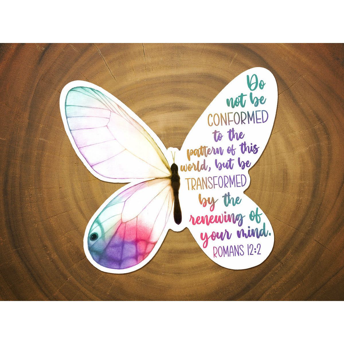 Be Transformed | Romans 12:2 Scripture Sticker