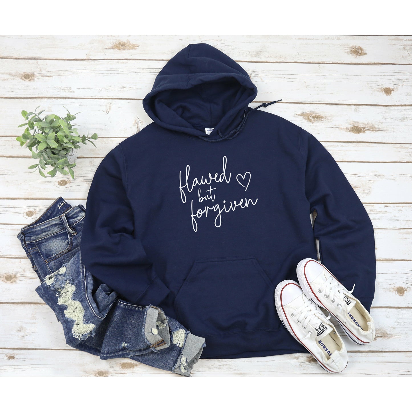 Flawed But Forgiven | Cozy Hoodie for Women