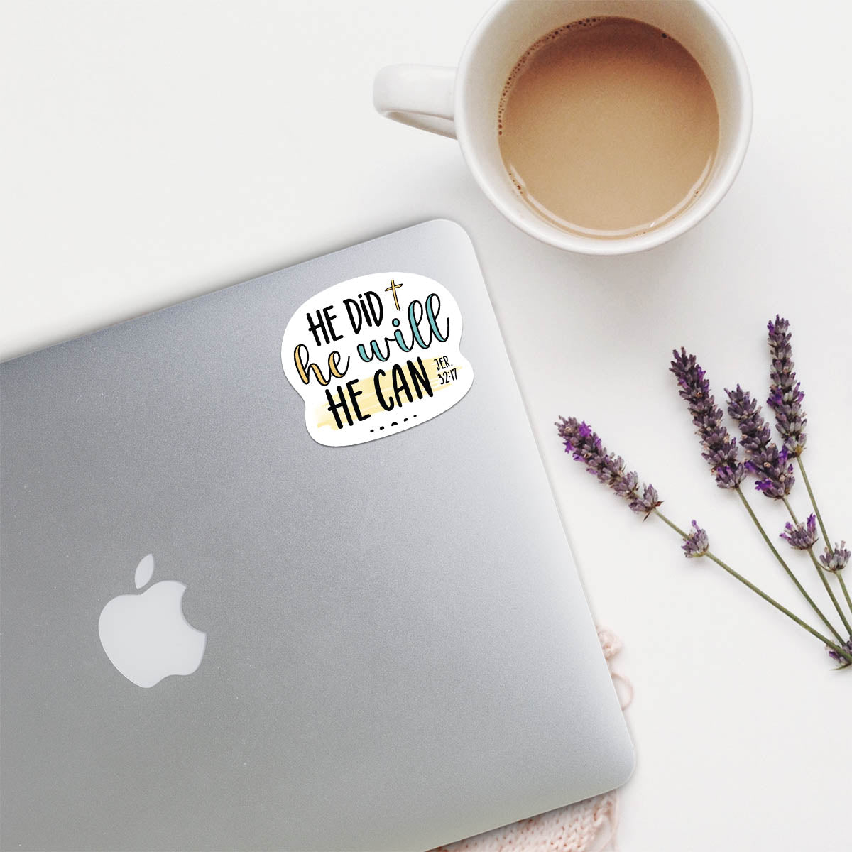 He Did, He Will, He Can | Vinyl Christian Sticker