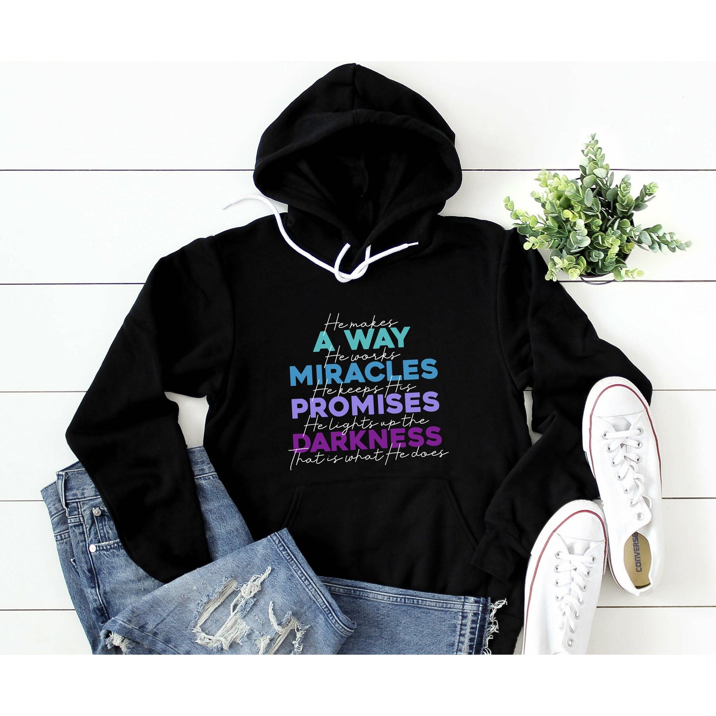 He Makes a Way | Premium Sponge Fleece Pullover Hoodie